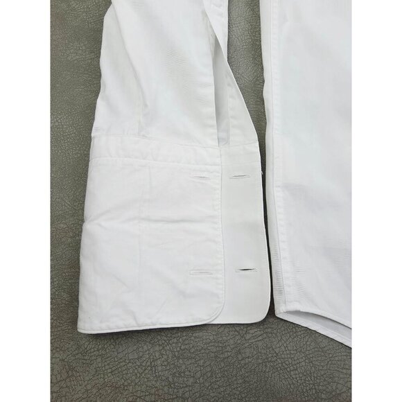 Hugo Boss 2 Ply Size 16 32-33 Mens White French Cuff Spread Collar Long Sleeve - Picture 6 of 10